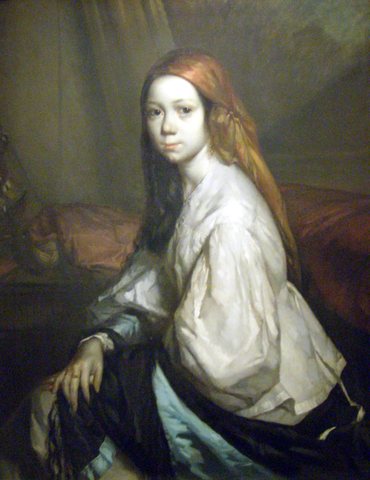 Portrait of Pauline Ono in morning dress