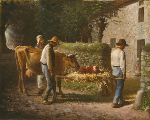 Peasants Bringing Home a Calf Born in the Fields