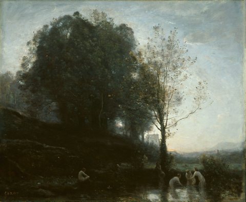 Bathing Nymphs and Child