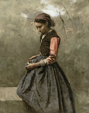 A Pensive Girl