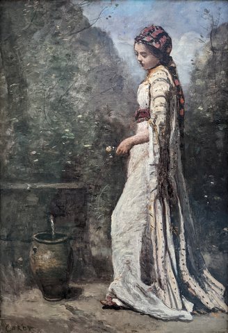 Jeune fille grecque à la fontaine