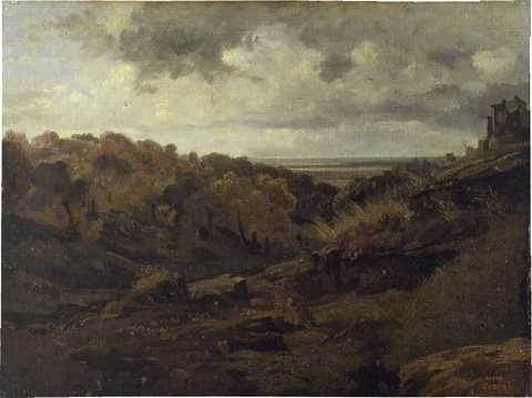 Italian Landscape near Marino in Autumn