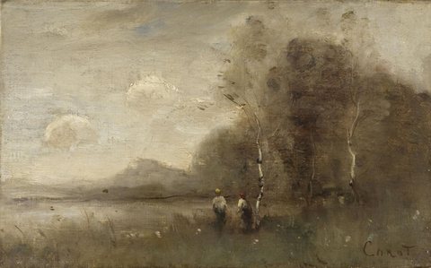 Landscape with Two Figures