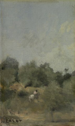 Пейзаж с конник