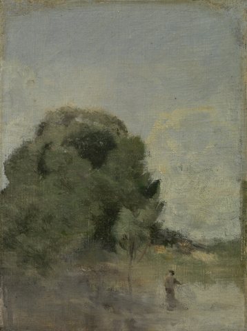 Landscape with angler