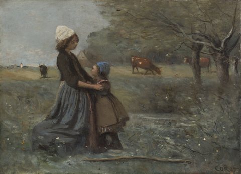 Les deux sœurs dans la prairie