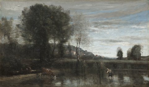 Жан Батист Камий Коро — Pond at Ville-d'Avray