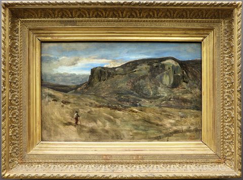 Mountain of the Roman countryside. The Rock of the Nazens