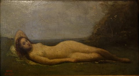 Reclining nymph