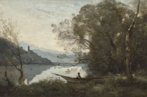 The Moored Boatman: Souvenir of an Italian Lake