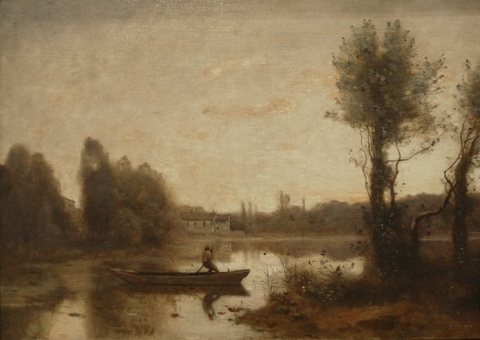 Ville-d'Avray. - Batelier sur l'étang
