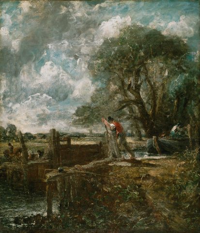 Sketch for A Boat Passing a Lock