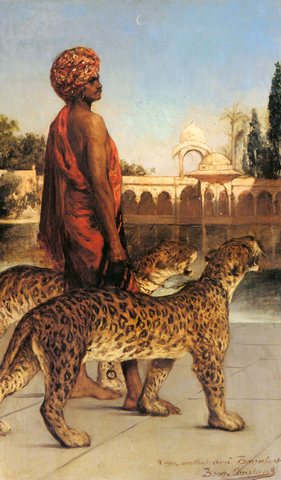 Benjamin The Palace Guard With Two Leopards