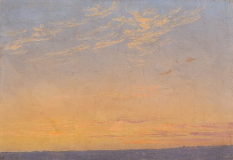 Evening with clouds