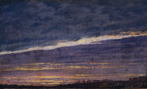 Nightly cloudy sky / Evening