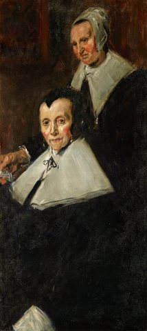 copy of right portion of Hals portrait of The Regentesses of the Old Men's Almshouse Haarlem