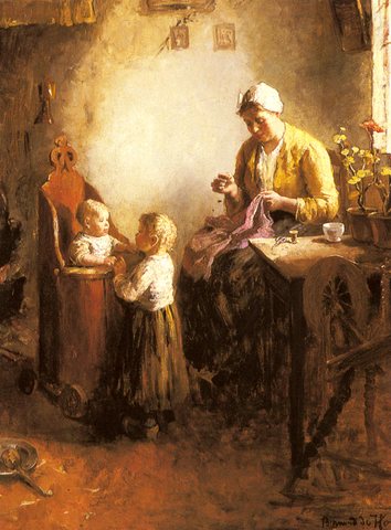 Bernard A Family In An Interior