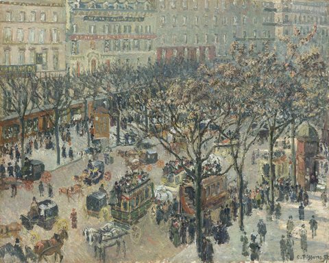 Boulevard des Italiens, Morning, Sunlight