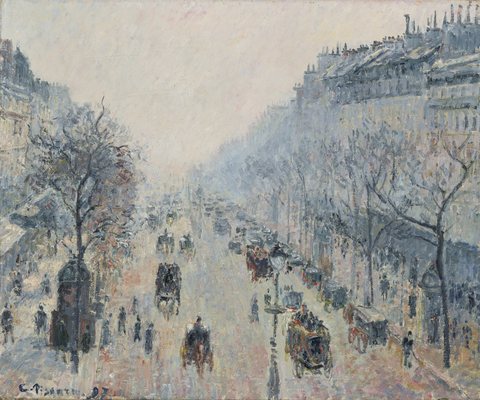 Boulevard Montmartre: Morning, Sunlight and Mist
