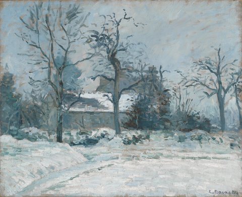 Piette's Haus in Montfoucault, Schneeeffekt