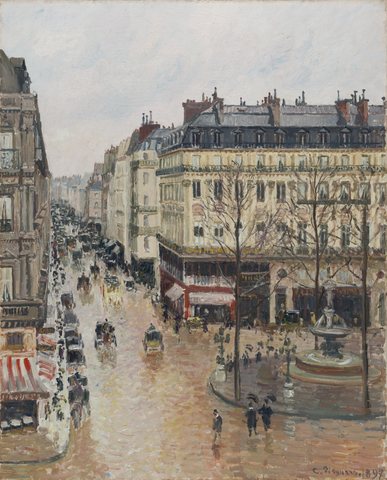 Rue Saint-Honoré in the Afternoon. Effect of Rain