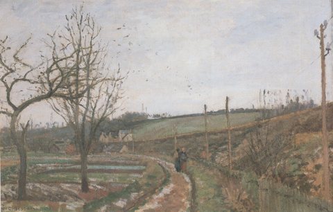 The Road near the Railway, Effect of Snow, Osny