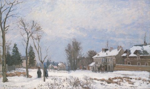 The Post-House, the Route de Versailles, Louveciennes, Effect of Snow
