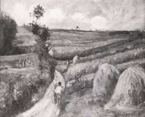 Uphill Road in the Countryside near Pontoise
