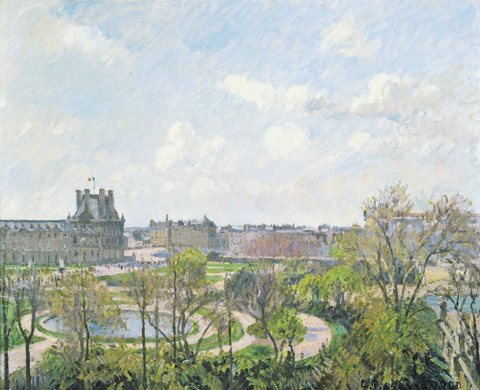 The Tuileries Garden and the Pavillon de Flore, Morning, Spring
