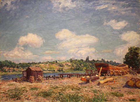 Boatyard at Saint-Mammès