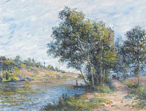Chemin de Veneux et les côteaux de la Celle