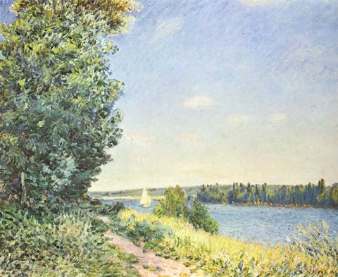 Normandy, The Water Path, Evening at Sahurs