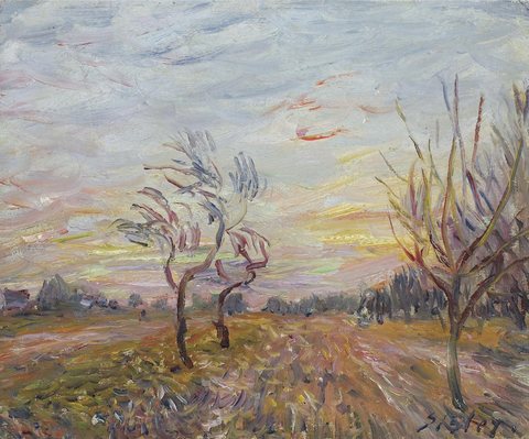 Orchard near Moret-sur-Loing