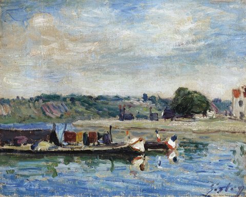Loing banks in Saint-Mammès