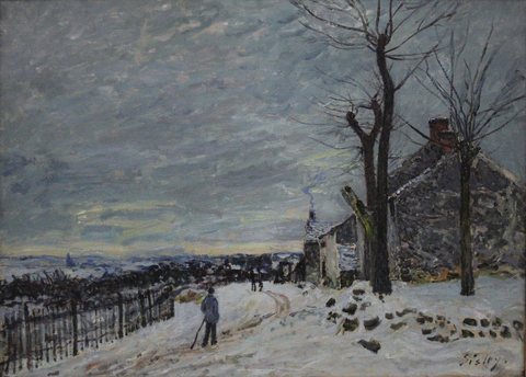 Snowy Weather at Veneux-Nadon
