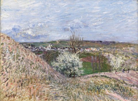 Saint-Mammès heights, springtime