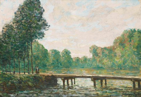 Small bridge over the Orvanne