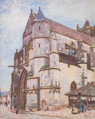 The church at Moret, Rainy Weather, Morning