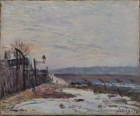 The Quay of the Seine during Snow Season