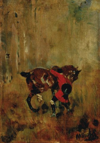 Hunting remounting horse
