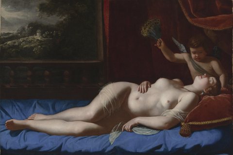 Venus und Cupido (Schlafende Venus)