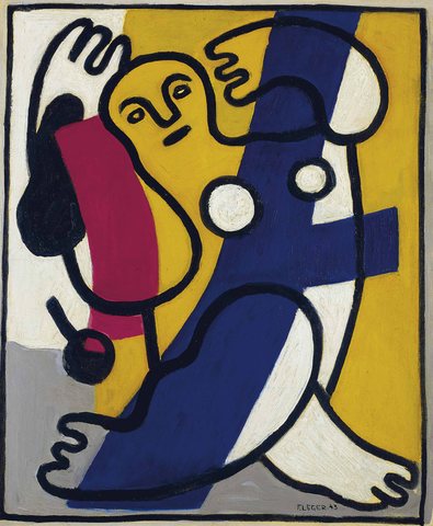 Dancer in yellow and blue