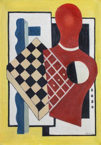 Composition with Checkerboard