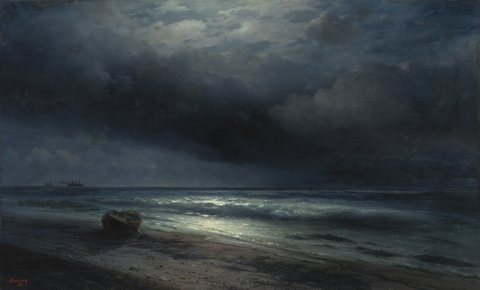 A Moonlit Night at Sea