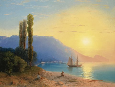 Sonnenaufgang über Jalta