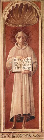 Painting of Jacopone da Todi