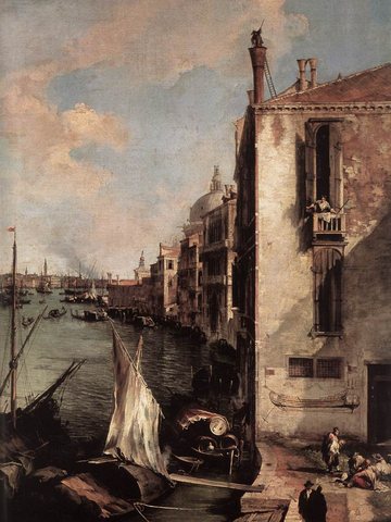 Grand Canal Looking East From The Campo San Vio detail