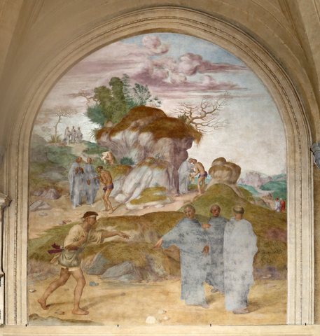 Saint Philip heals a leper