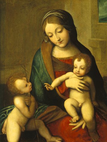 After Correggio, Madonna and Child with the Infant Saint John, c. 1510, NGA 46029