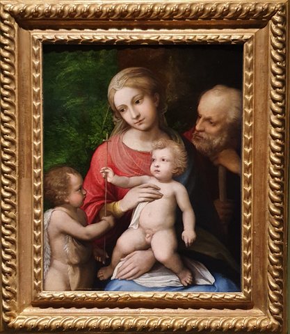 Antonio Allegri, dit Il Correggio ou Le Corrège, La Sainte Famille avec le petit saint Jean, Orléans, musée des Beaux-Arts